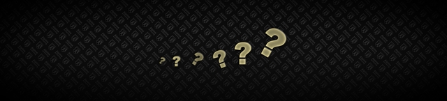 A series of question marks of increasing size are aligned diagonally on a textured dark background.